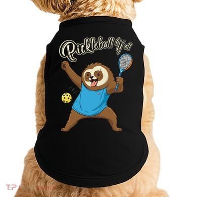 Funny Sloth Mode Pickleball Player Gift Doggie Tank