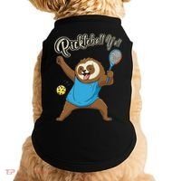 Funny Sloth Mode Pickleball Player Gift Doggie Tank thumb 0