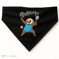 Funny Sloth Mode Pickleball Player Gift USA-Made Doggie Bandana thumb 0