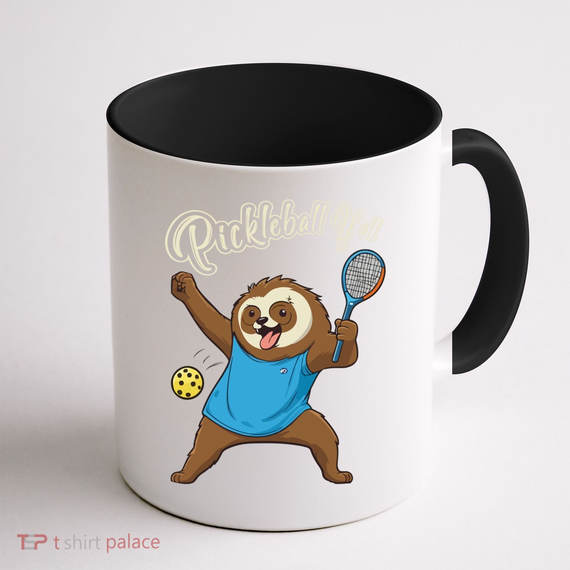 Funny Sloth Mode Pickleball Player Gift Coffee Mug