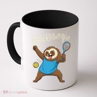 Funny Sloth Mode Pickleball Player Gift Coffee Mug thumb 0