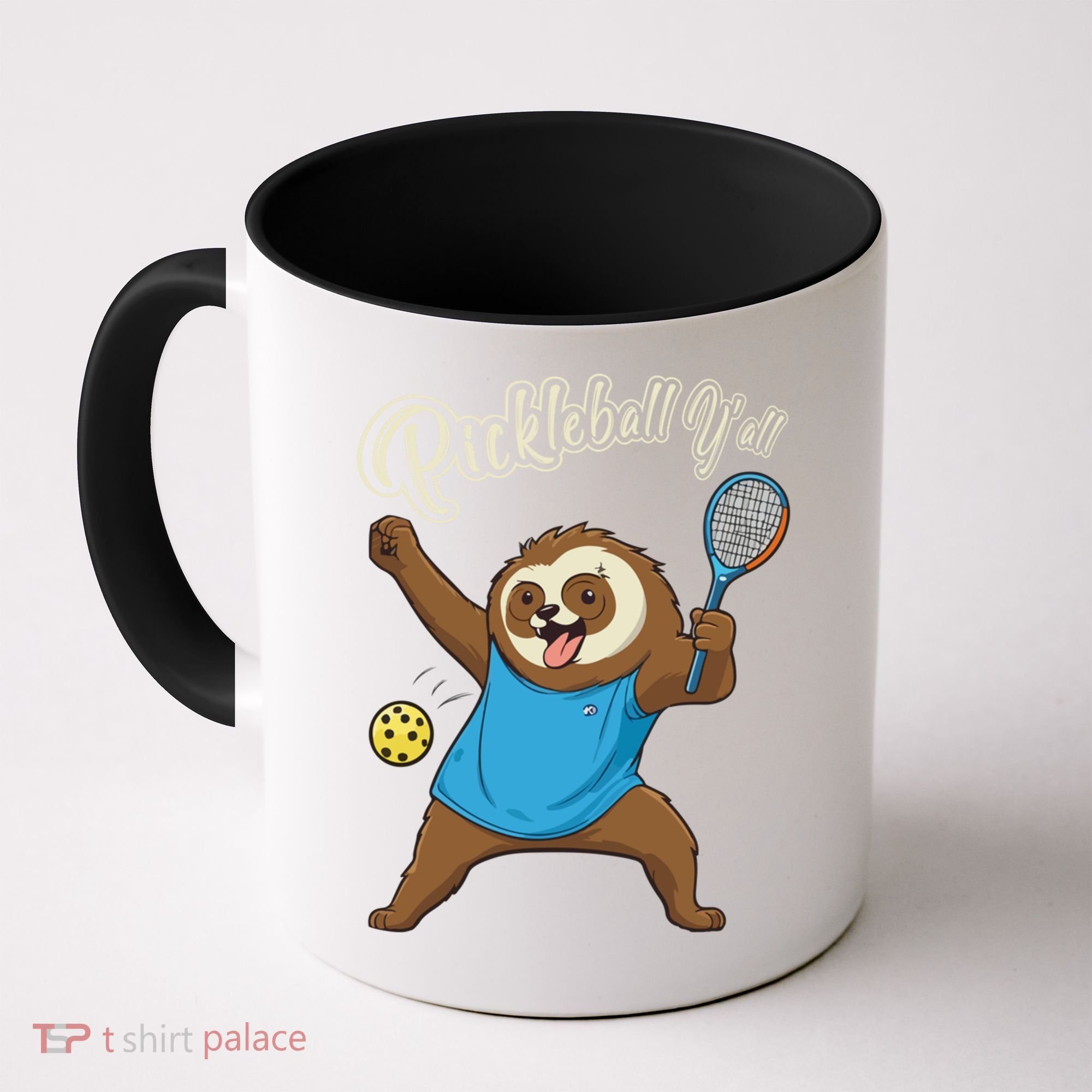 Funny Sloth Mode Pickleball Player Gift Coffee Mug