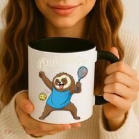 Funny Sloth Mode Pickleball Player Gift Coffee Mug thumb 3