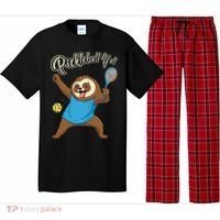 Funny Sloth Mode Pickleball Player Gift Pajama Set thumb 0