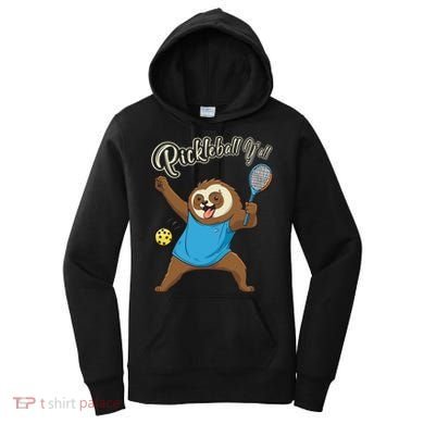 Funny Sloth Mode Pickleball Player Gift Women's Hoodie