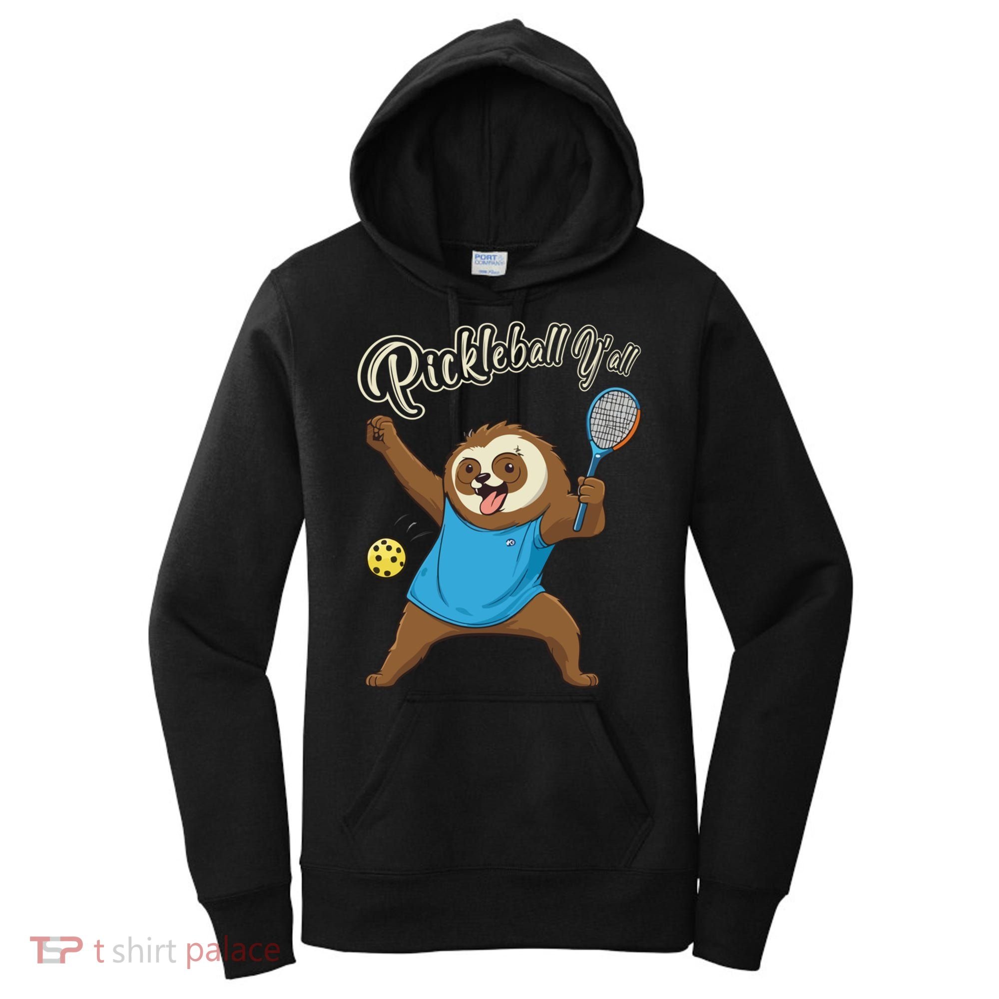 Funny Sloth Mode Pickleball Player Gift Women's Hoodie