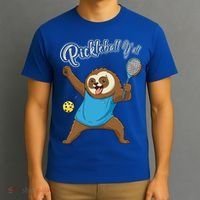 Funny Sloth Mode Pickleball Player Gift T-Shirt thumb 3