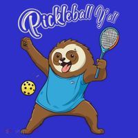 Funny Sloth Mode Pickleball Player Gift Button thumb 1