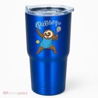 Funny Sloth Mode Pickleball Player Gift Tumbler thumb 0