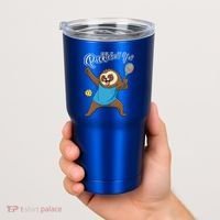 Funny Sloth Mode Pickleball Player Gift Tumbler thumb 2