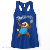 Funny Sloth Mode Pickleball Player Gift Women's Tank Top thumb 0