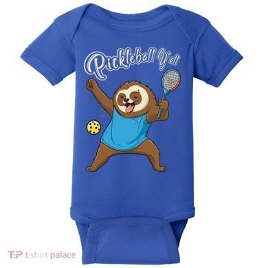 Funny Sloth Mode Pickleball Player Gift Baby Bodysuit