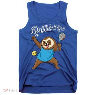 Funny Sloth Mode Pickleball Player Gift Tank Top