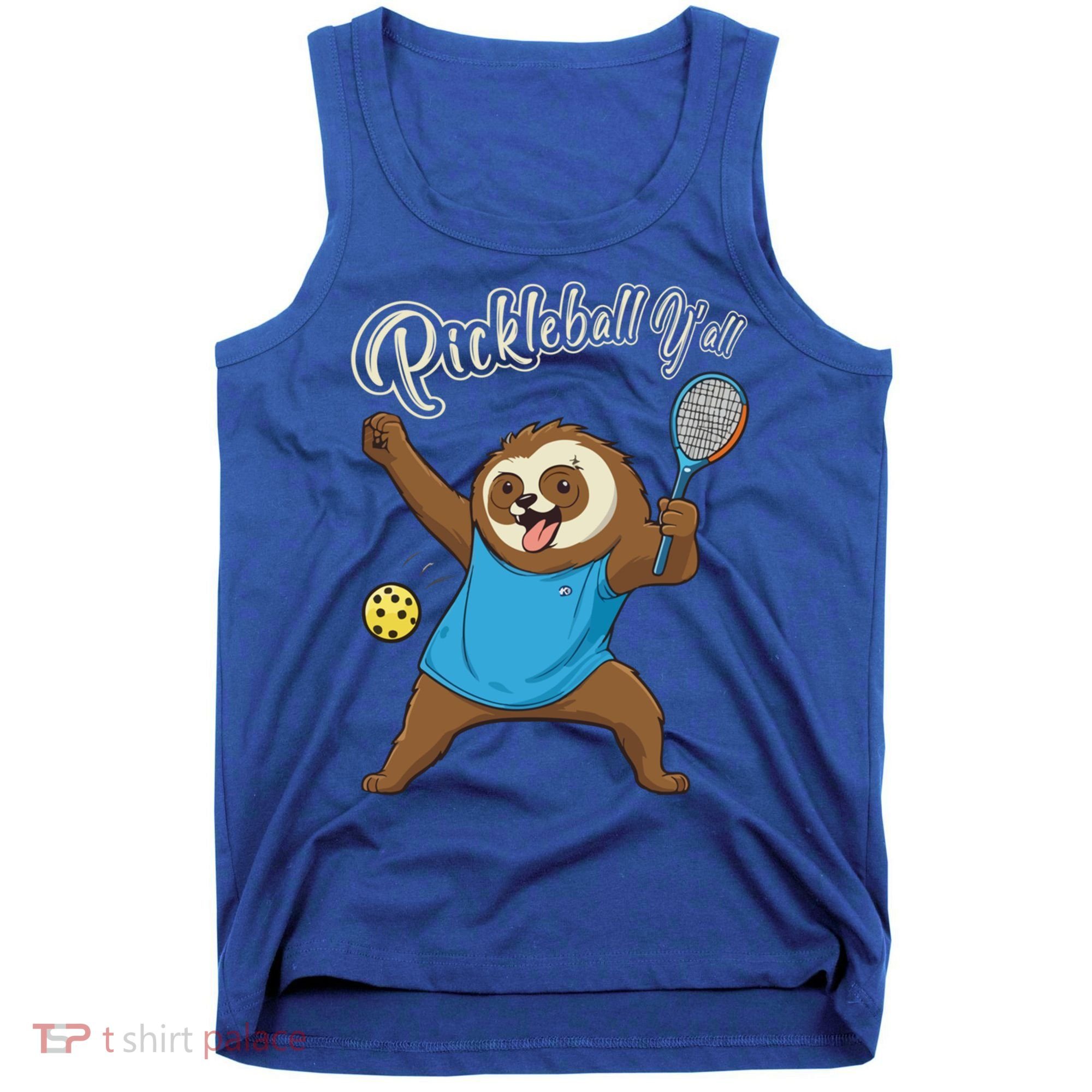 Funny Sloth Mode Pickleball Player Gift Tank Top