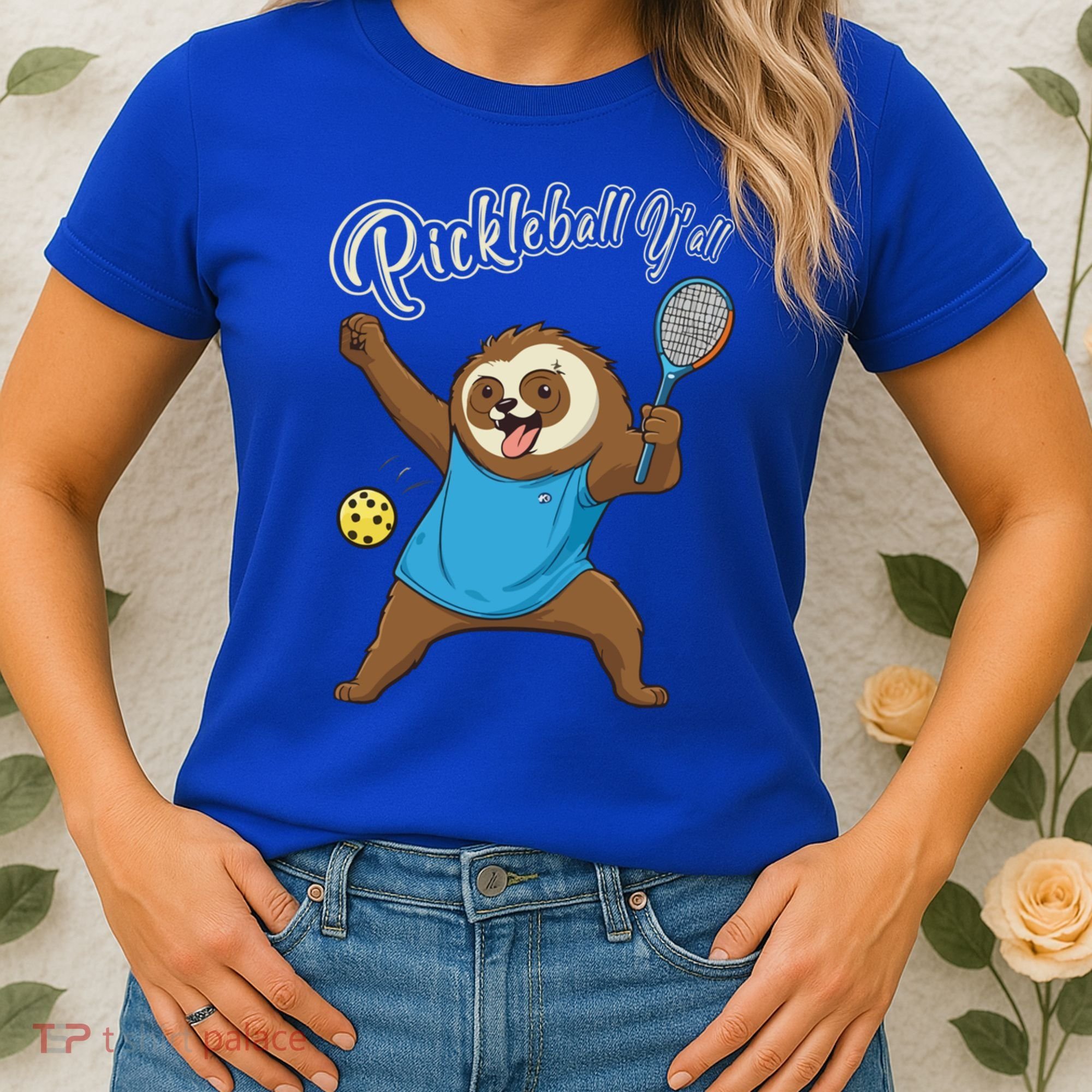 Funny Sloth Mode Pickleball Player Gift Women's T-Shirt