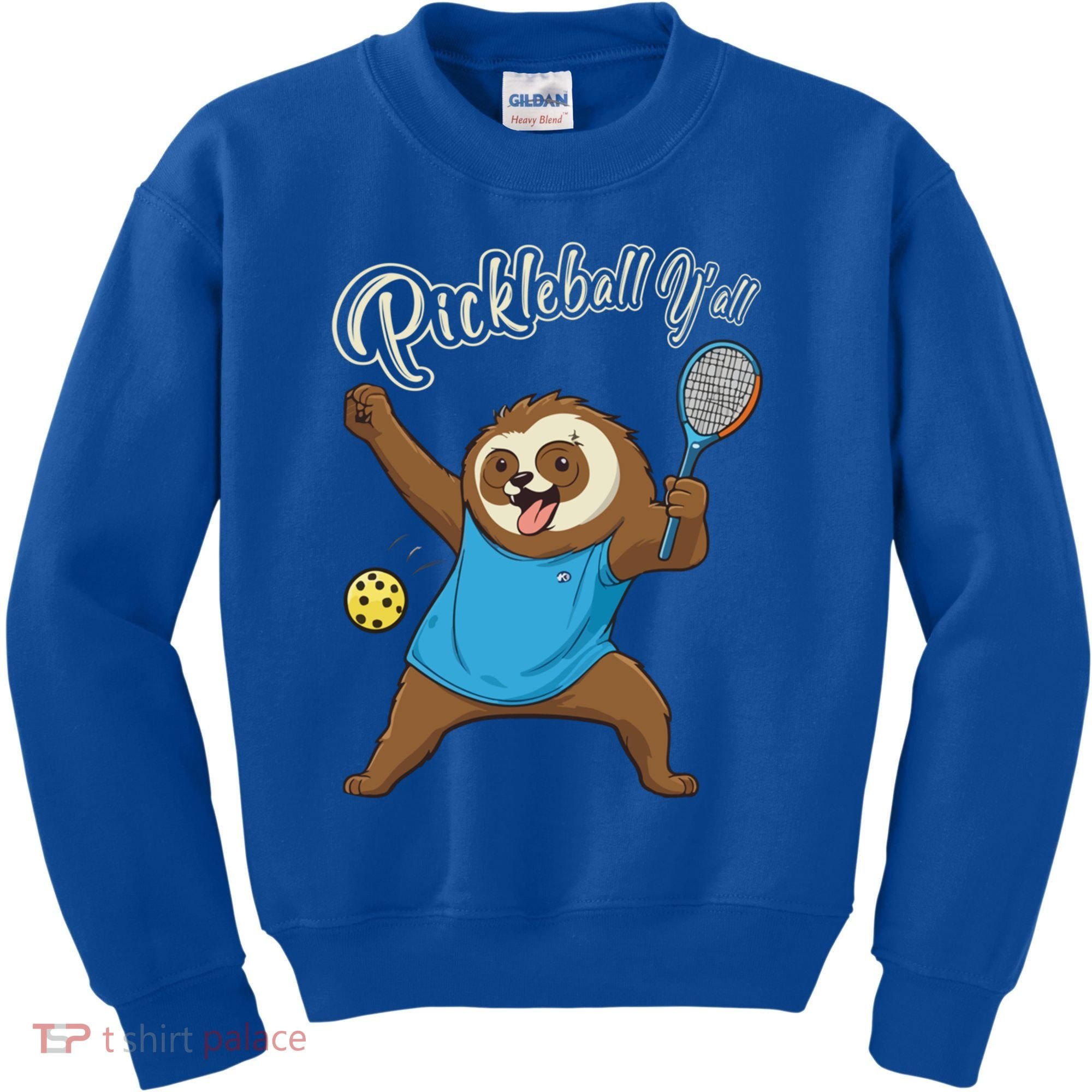 Funny Sloth Mode Pickleball Player Gift Kids Sweatshirt