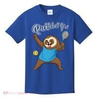 Funny Sloth Mode Pickleball Player Gift Kids T-Shirt thumb 0