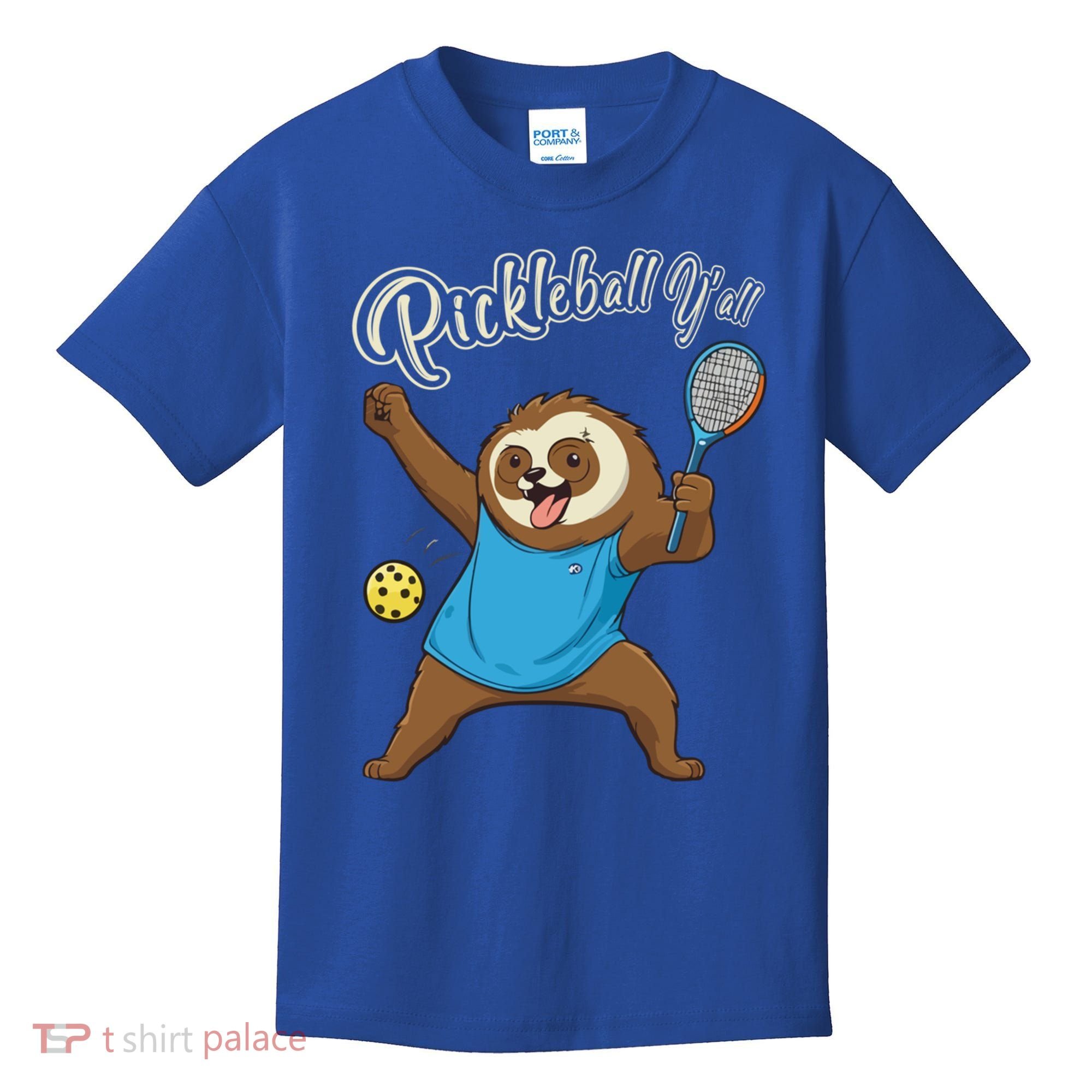 Funny Sloth Mode Pickleball Player Gift Kids T-Shirt