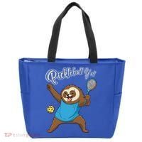 Funny Sloth Mode Pickleball Player Gift Tote Bag thumb 0