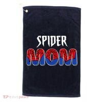 Funny Spider Mom For W.O.M.E.N. .G.I.R.L.S Love Funny Spider Mom Golf Towel thumb 0