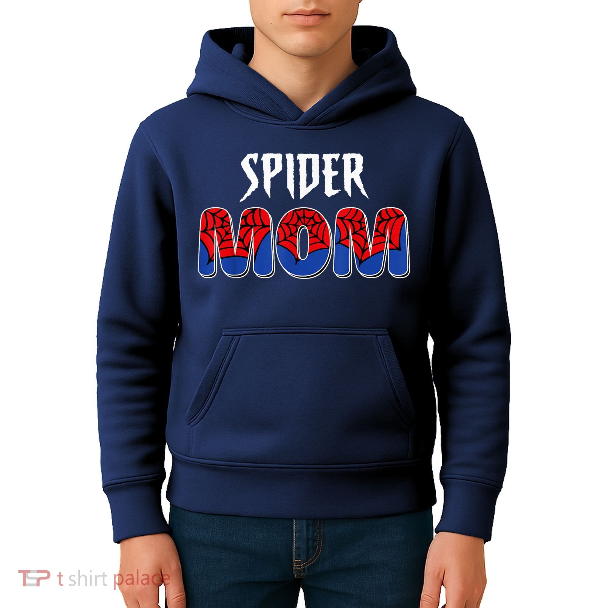 Funny Spider Mom For W.O.M.E.N. .G.I.R.L.S Love Funny Spider Mom Kids Hoodie