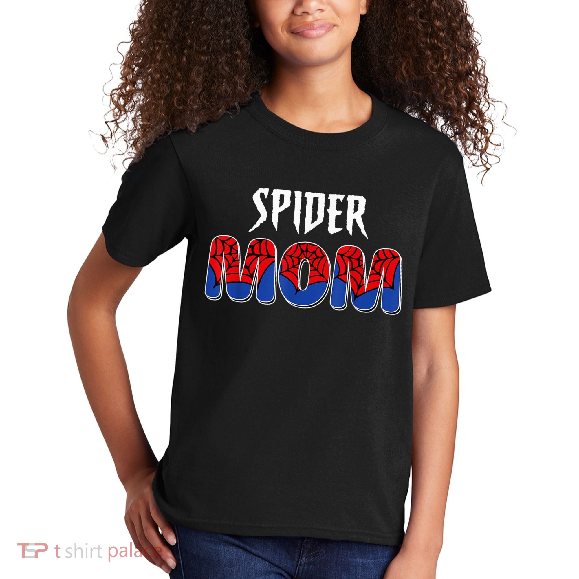 Funny Spider Mom For W.O.M.E.N. .G.I.R.L.S Love Funny Spider Mom Kids T-Shirt