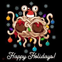 Flying Spaghetti Monster Fsm Christmas Happy Holidays Coffee Mug thumb 5