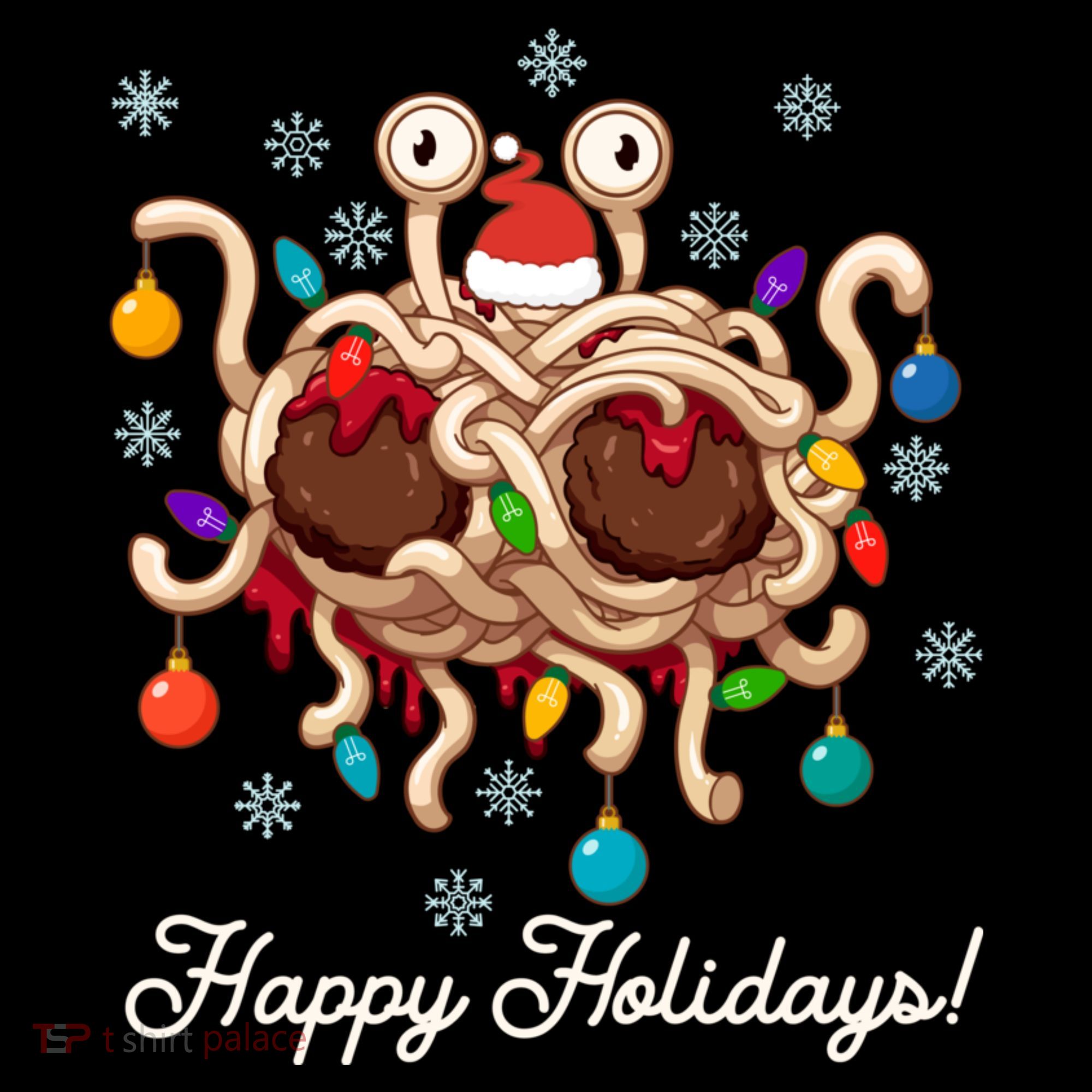 Flying Spaghetti Monster Fsm Christmas Happy Holidays Coffee Mug