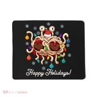 Flying Spaghetti Monster Fsm Christmas Happy Holidays Mousepad thumb 0