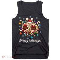Flying Spaghetti Monster Fsm Christmas Happy Holidays Tank Top thumb 0