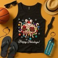 Flying Spaghetti Monster Fsm Christmas Happy Holidays Tank Top thumb 4