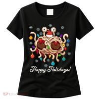 Flying Spaghetti Monster Fsm Christmas Happy Holidays Women's T-Shirt thumb 0