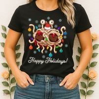 Flying Spaghetti Monster Fsm Christmas Happy Holidays Women's T-Shirt thumb 2