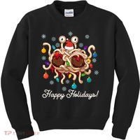 Flying Spaghetti Monster Fsm Christmas Happy Holidays Kids Sweatshirt thumb 0