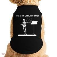 Funny Skeleton Music Teacher ILl Wait Until ItS Quiet Doggie Tank thumb 0