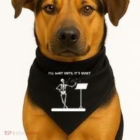 Funny Skeleton Music Teacher ILl Wait Until ItS Quiet USA-Made Doggie Bandana thumb 1