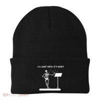 Funny Skeleton Music Teacher ILl Wait Until ItS Quiet Beanie thumb 0