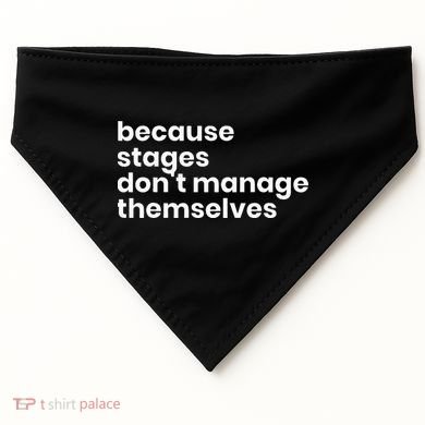 Funny Stage Manager Cool Unique Gift USA-Made Doggie Bandana