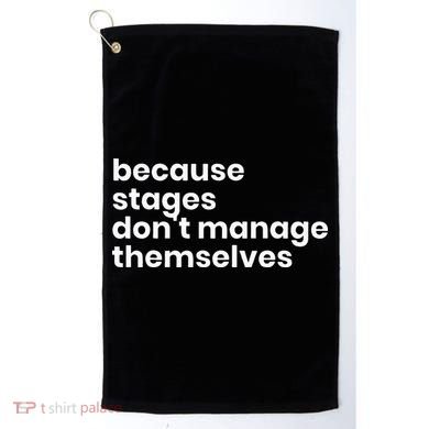 Funny Stage Manager Cool Unique Gift Golf Towel