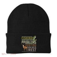 Fishing Solves Most Of My Problems Hunting Beanie thumb 0