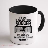 Funny Soccer Meme Smart People Sport  Coffee Mug thumb 1