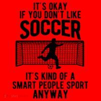 Funny Soccer Meme Smart People Sport  Santa Hat thumb 1