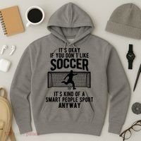 Funny Soccer Meme Smart People Sport  Hoodie thumb 3