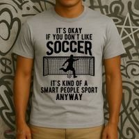 Funny Soccer Meme Smart People Sport  T-Shirt thumb 3