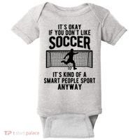 Funny Soccer Meme Smart People Sport  Baby Bodysuit thumb 0