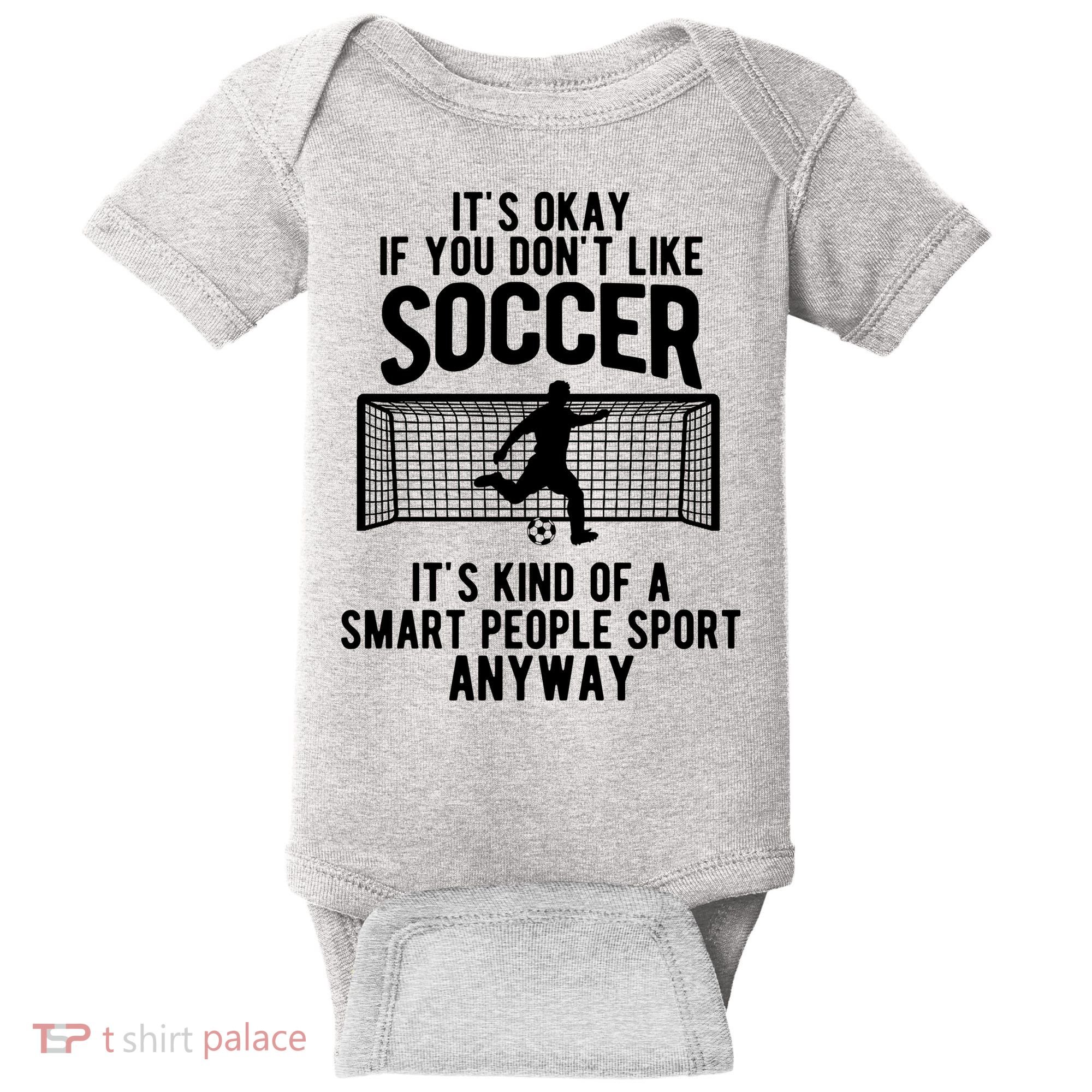 Funny Soccer Meme Smart People Sport  Baby Bodysuit