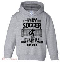 Funny Soccer Meme Smart People Sport  Toddler Hoodie thumb 0