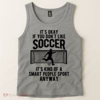 Funny Soccer Meme Smart People Sport  Tank Top thumb 2