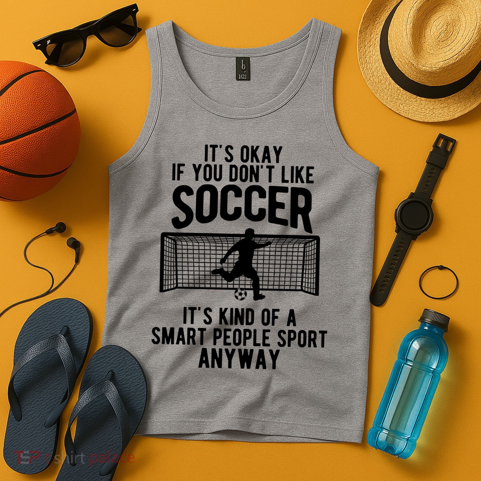 Funny Soccer Meme Smart People Sport  Tank Top