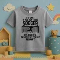 Funny Soccer Meme Smart People Sport  Toddler T-Shirt thumb 3